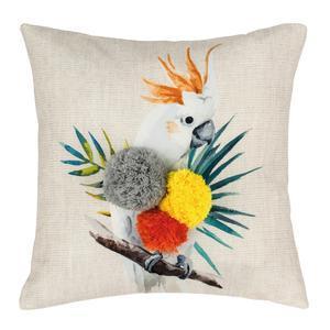 Housse de coussin perroquet - 40 x 40 cm