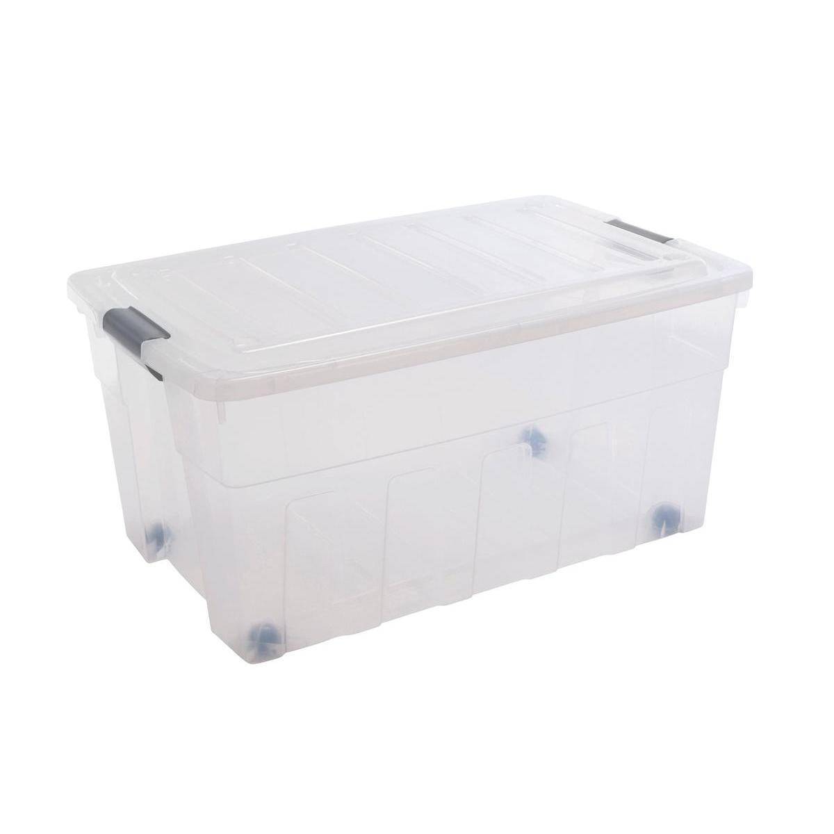 Boîte de rangement - 65 L - Transparent