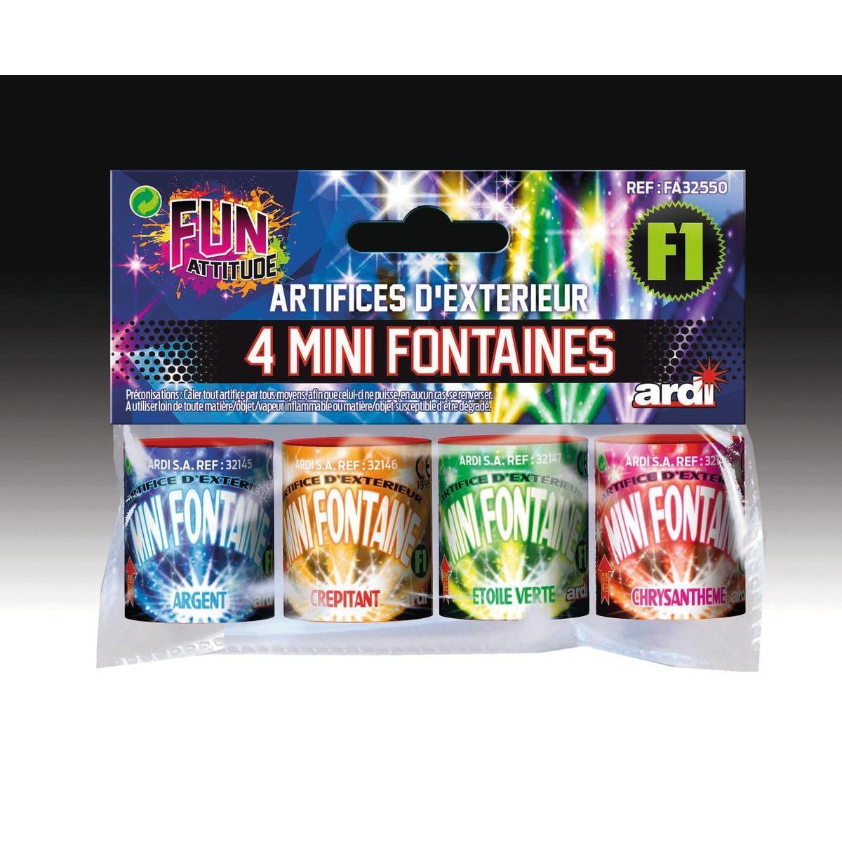 4 mini fontaines