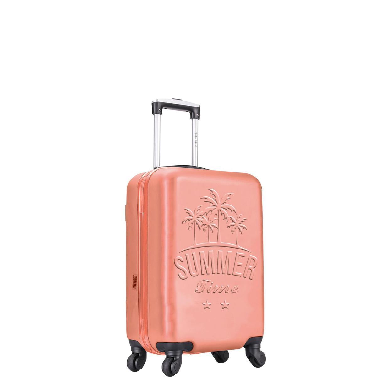 Valise 4 roues - 50 cm - Corail