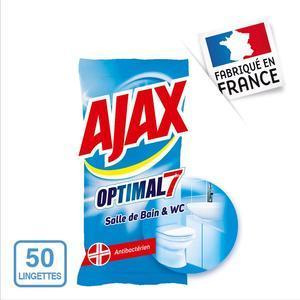 Lingettes spéciales salle de bain & WC OPTIMAL 7 - 70 pièces - AJAX