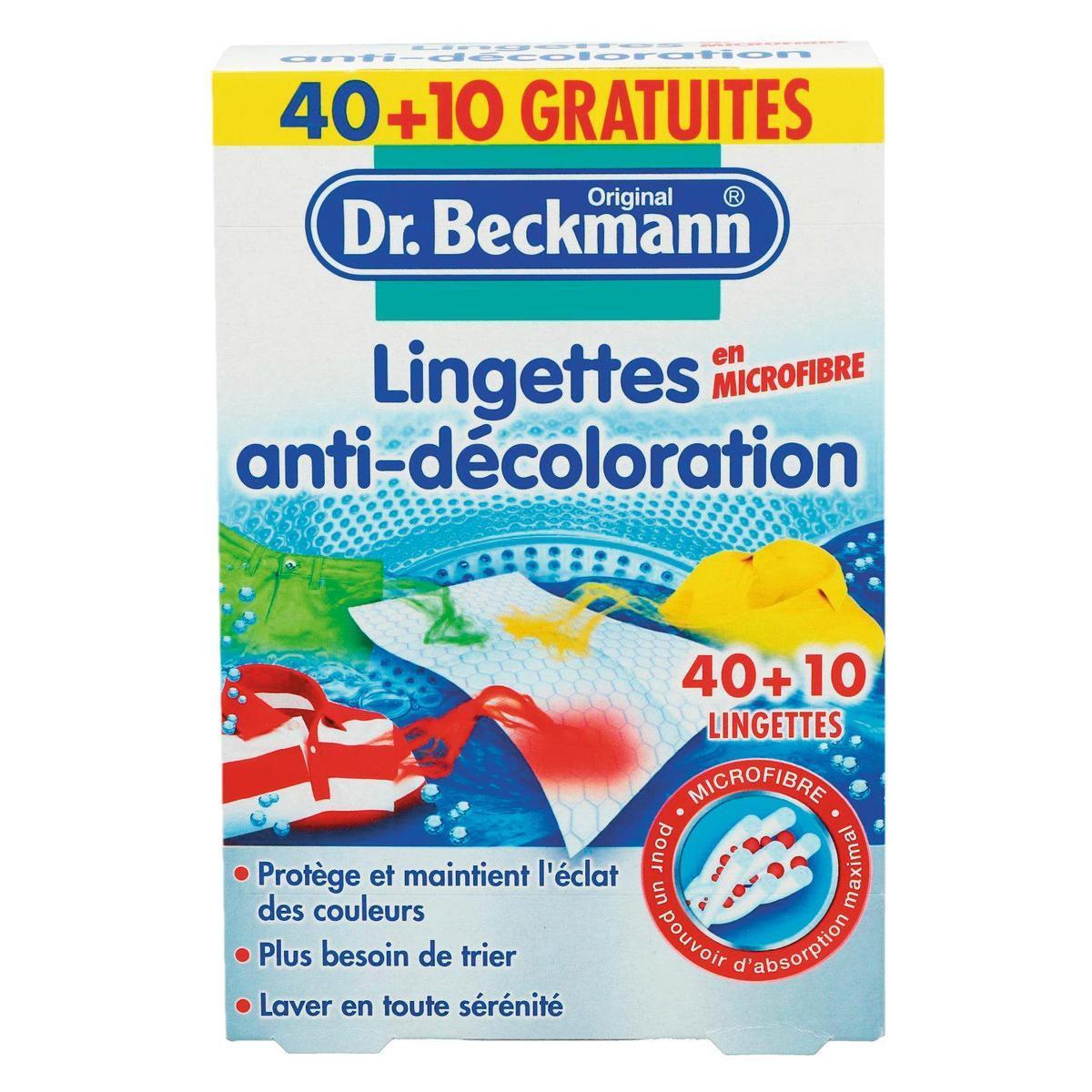 50 Lingettes anti-décoloration Dr Beckmann