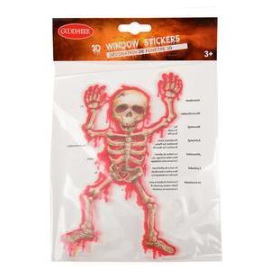 Sticker de fenêtre Halloweenesque Squelette dansant - Différents modèles - Multicolore
