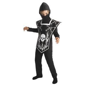 Déguisement d'Halloween Jeune Ninja - Taille enfant - Noir, blanc