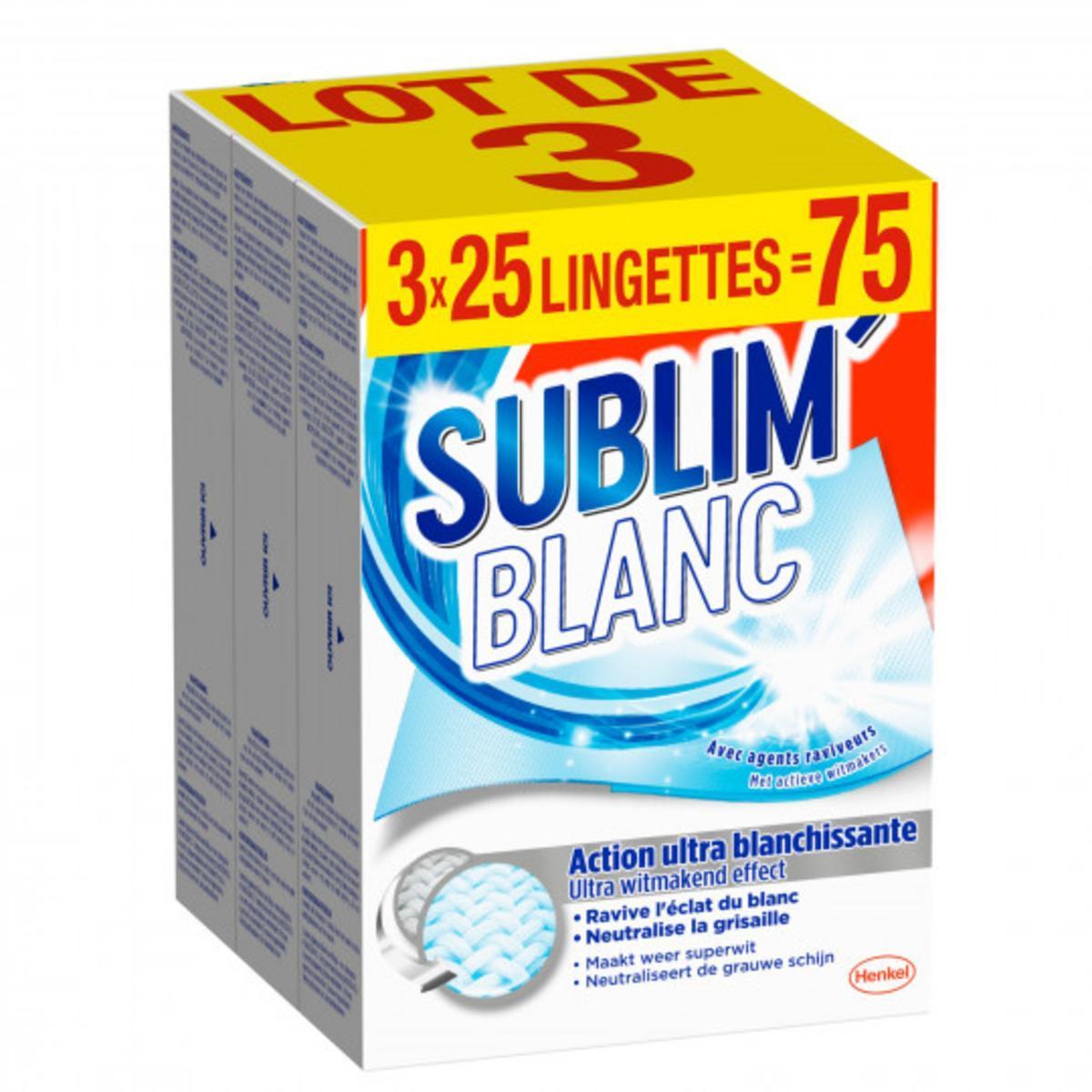 Linges Sublim' Blanc - 75 pièces - EAU ECARLATE