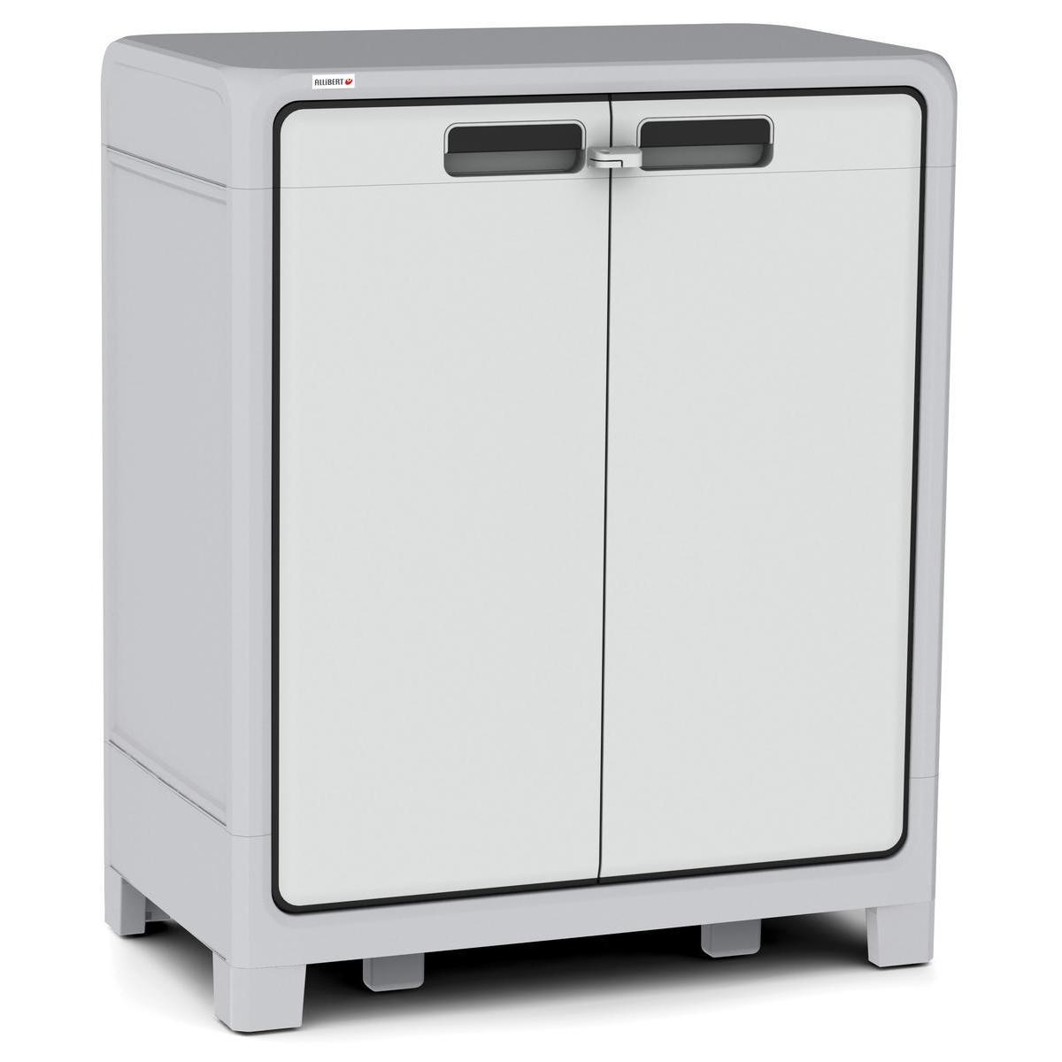 Armoire basse Optima Wonder - L 7.82 x H 9.59 x l 4.66 cm - Gris