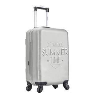 Valise 4 roues - H 50 cm - Gris