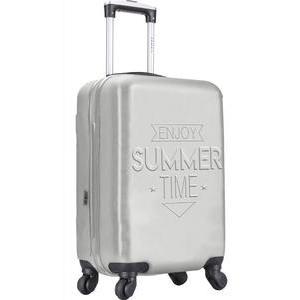 Valise 4 roues - H 70 cm - Gris