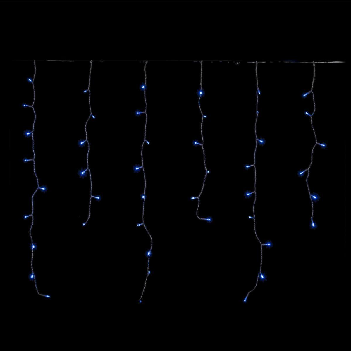 Guirlande électrique stalactites 120 LED - L 285 cm - Blanc chaud