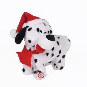 Automate dalmatien de Noël twerk - 22 x 16 x H 22 cm