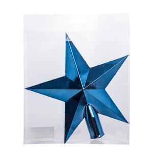 Cimier scintillant étoile - H 20 cm - Bleu