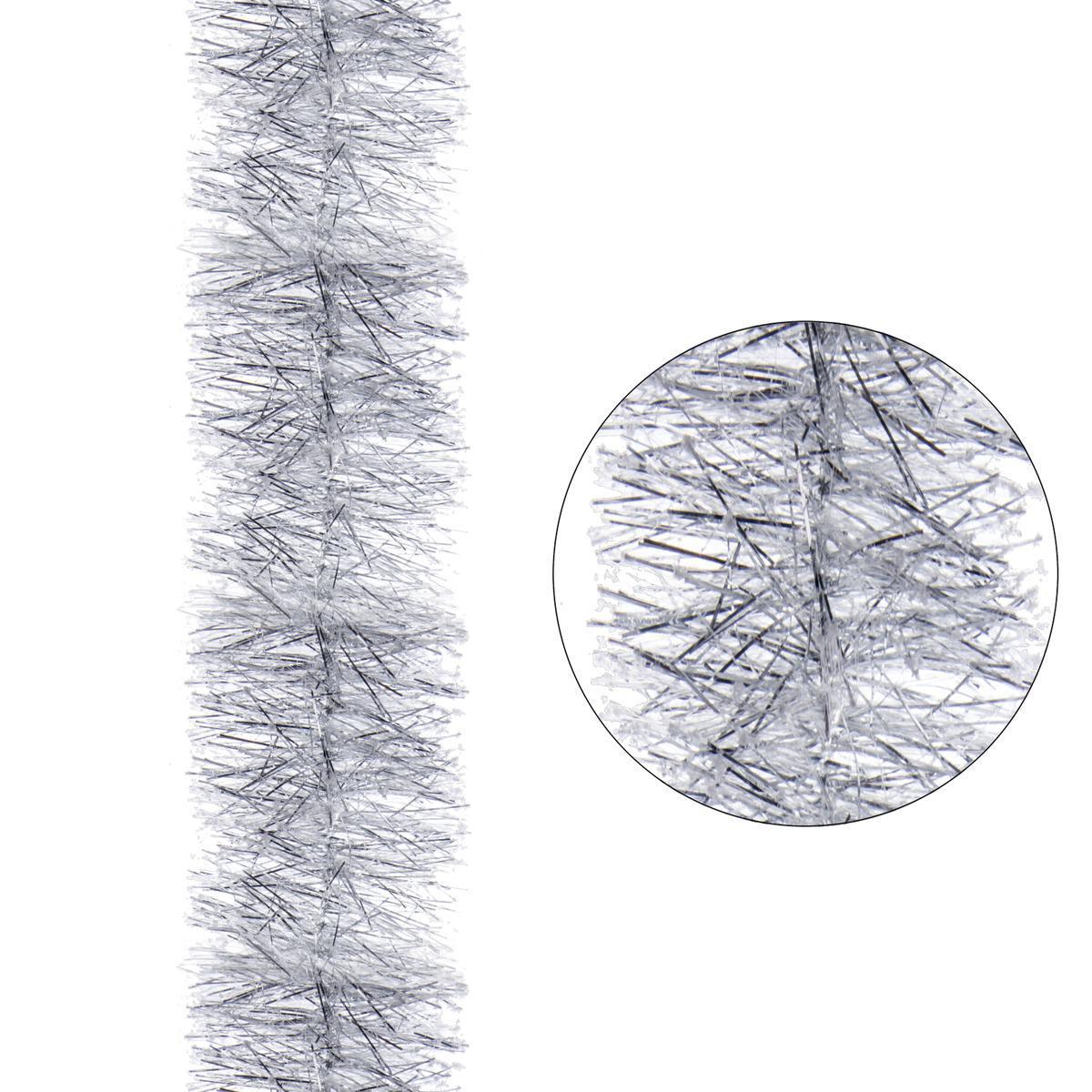 Guirlande scintillante flocons de neige - 10 cm x 3 m - Argenté