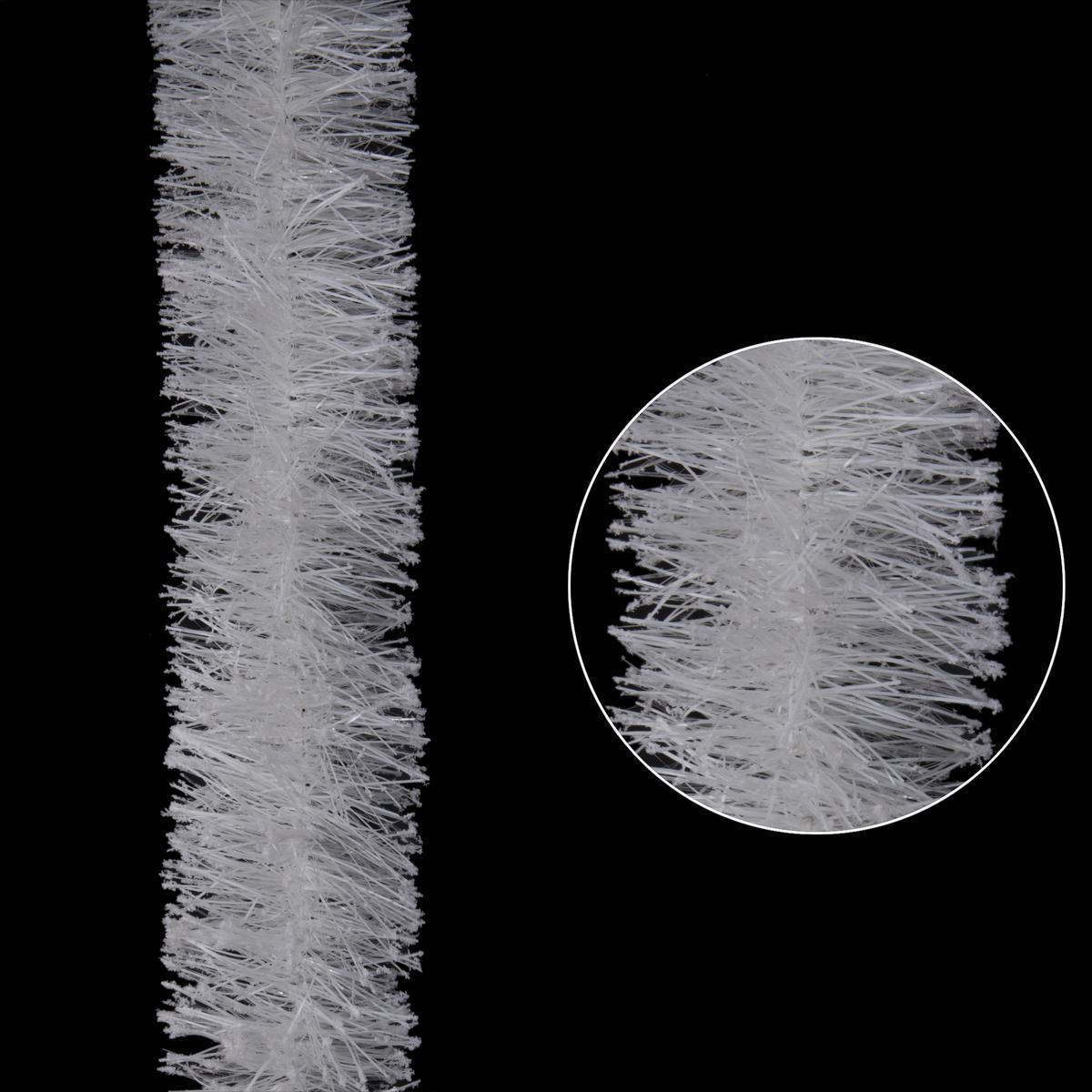 Guirlande scintillante flocons de neige - 10 cm x 3 m - Blanc