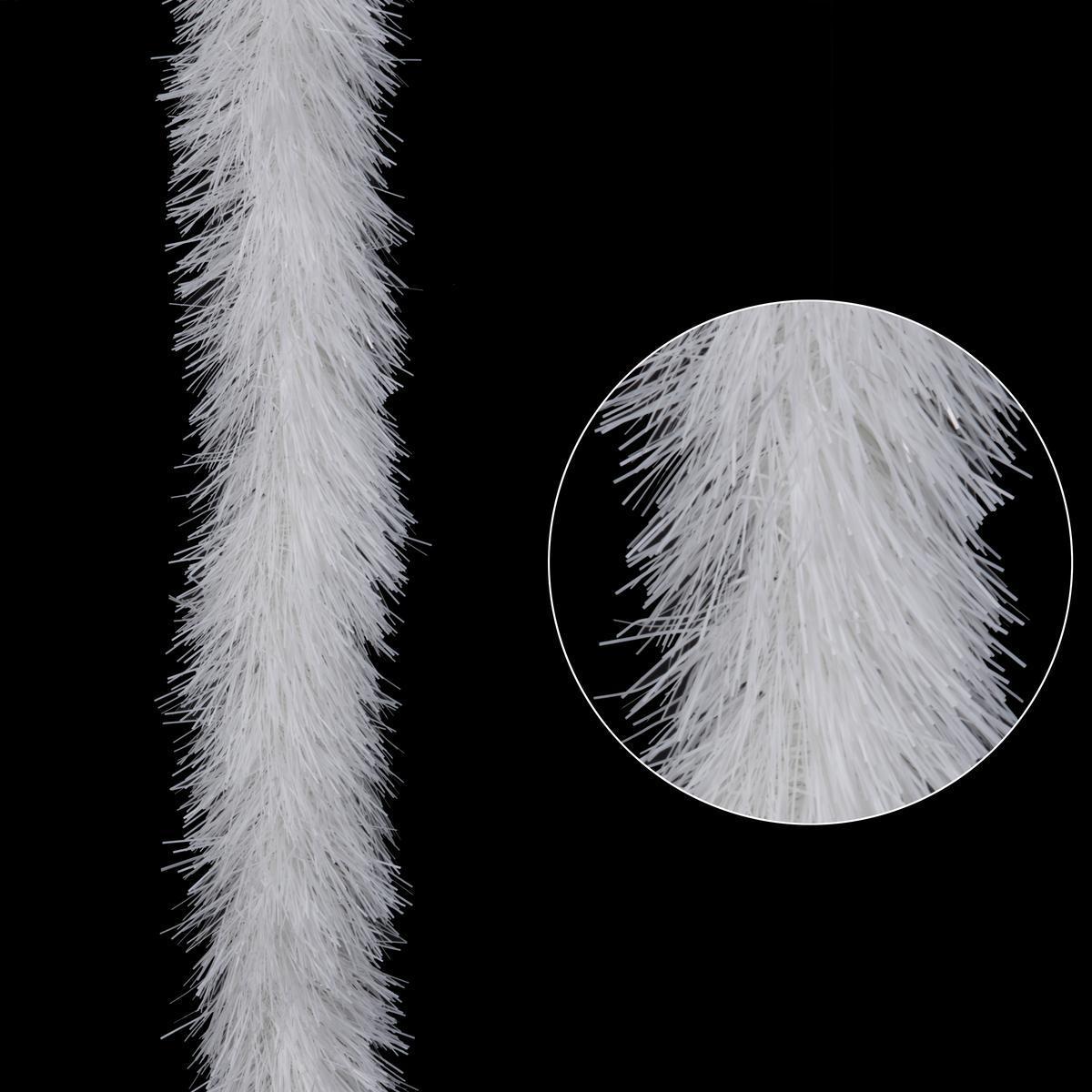 Guirlande scintillante - 15 cm x 2 m - Blanc