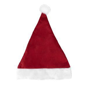 Bonnet de Noël musical en feutrine - H 39 cm - Rouge, blanc