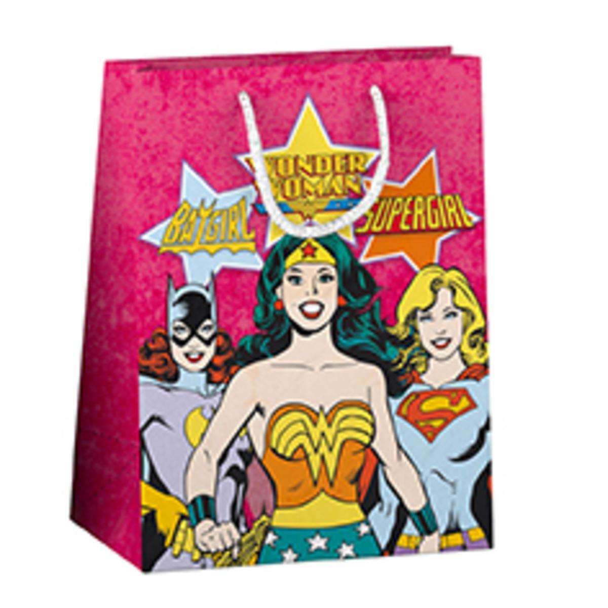 Sac cadeau Héroïnes DC Comics - Taille M - Multicolore