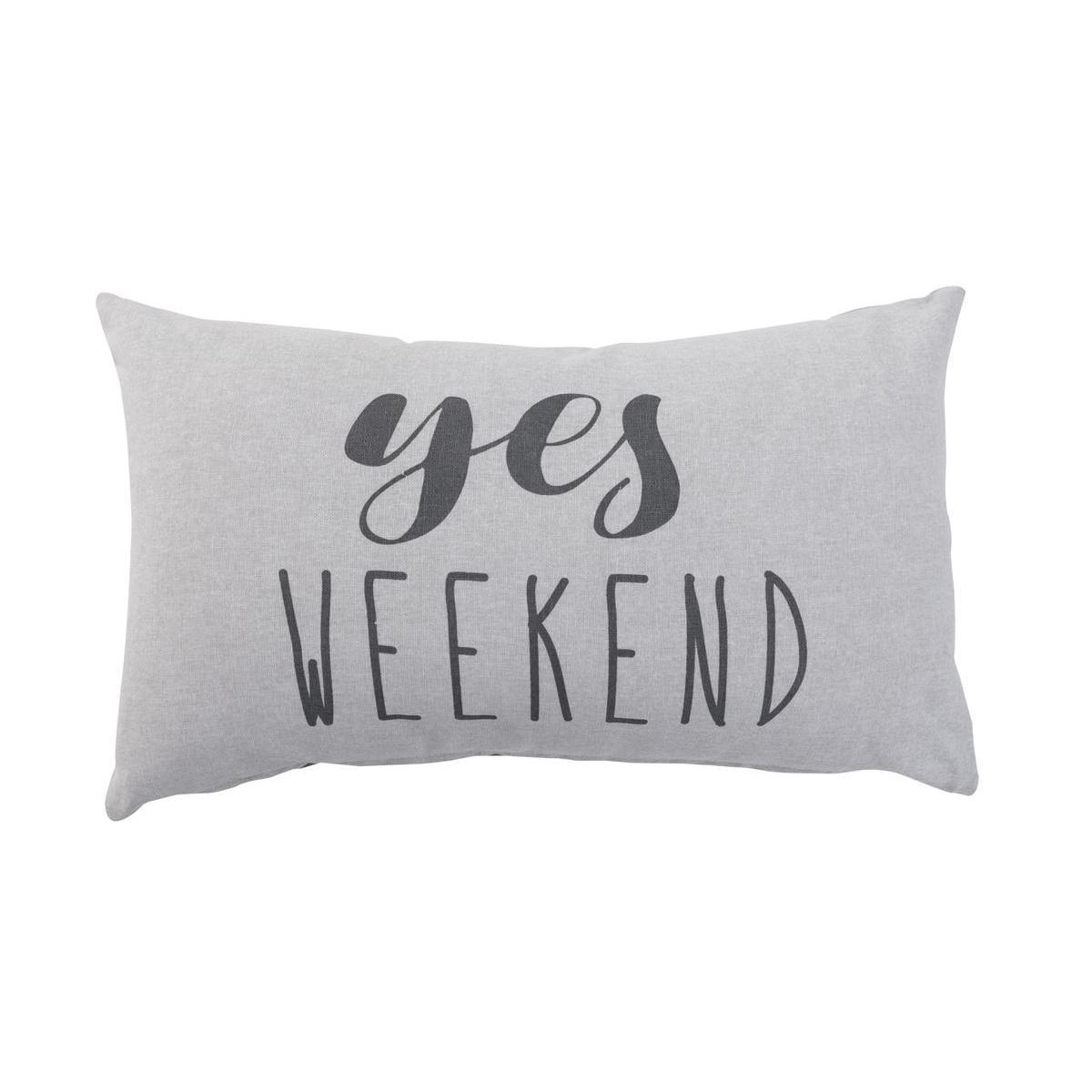 Coussin Yes weekend - 30 x 50 cm