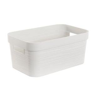 Bac de rangement Stone - 6L - Blanc