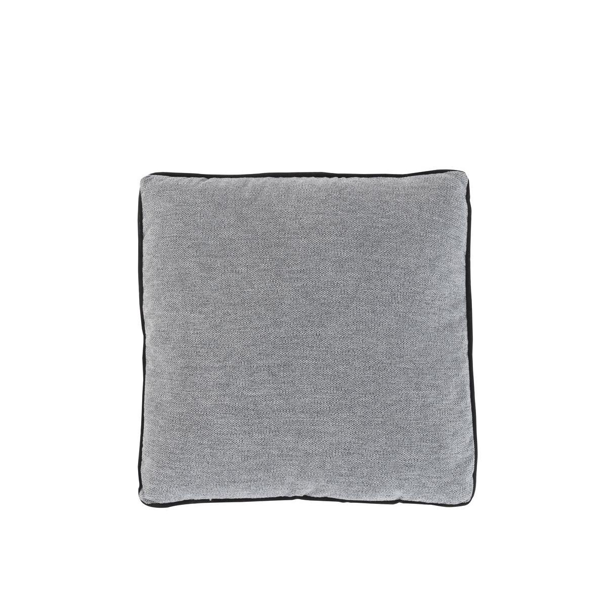 Coussin bimatière - 40 x 40 cm - Gris
