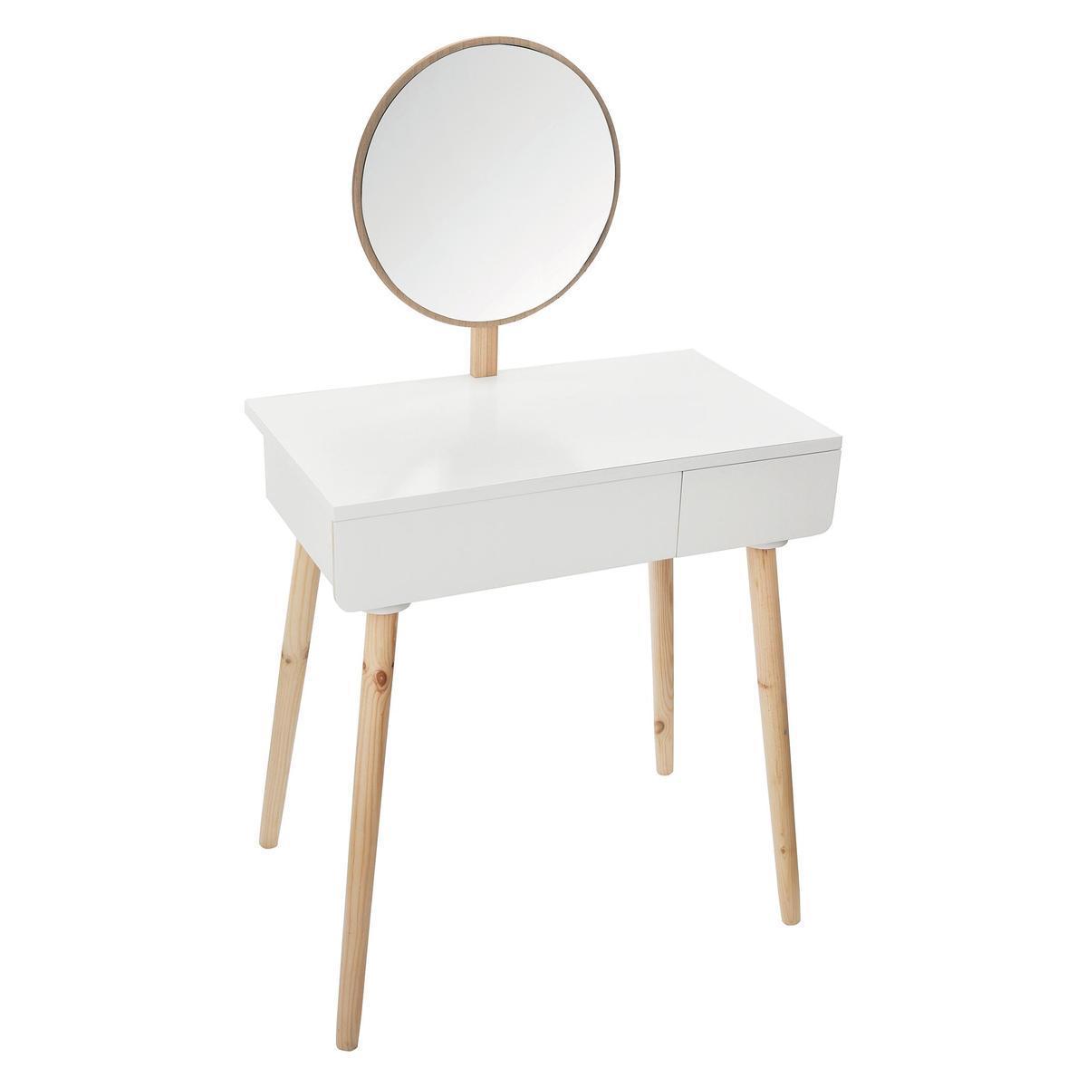 Coiffeuse miroir pure - 70 x 40 x H 70 cm