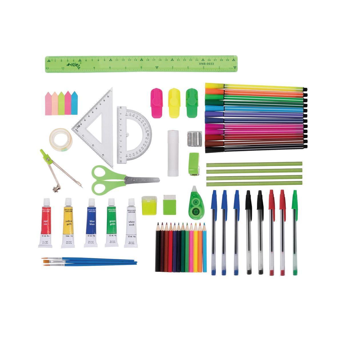 Kit de rentrée scolaire - 60 pièces