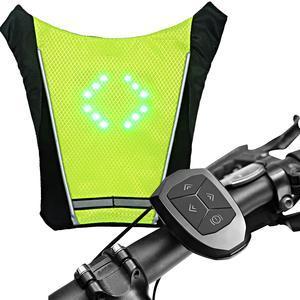 Gilet de sécurité LED - Taille réglable - Noir, jaune