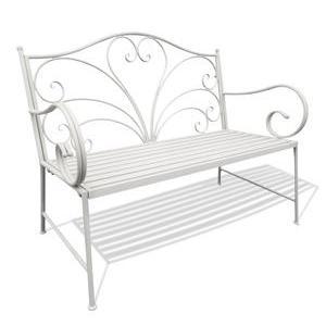 Banc Lova - 110 x H 92 x 62 cm - Blanc - MOOREA