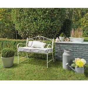 Banc Lova - 110 x H 92 x 62 cm - Blanc - MOOREA