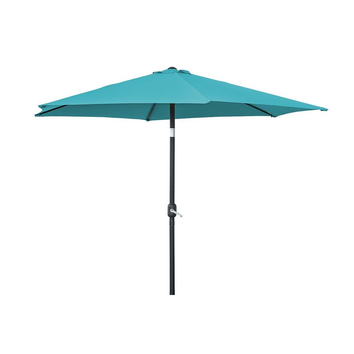 Parasol Héra - ø 3 x H 2.5 m - Bleu turquoise - MOOREA