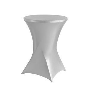 Housse pour mange-debout Party - ø 80 x H 110 cm - Différents coloris - Argent