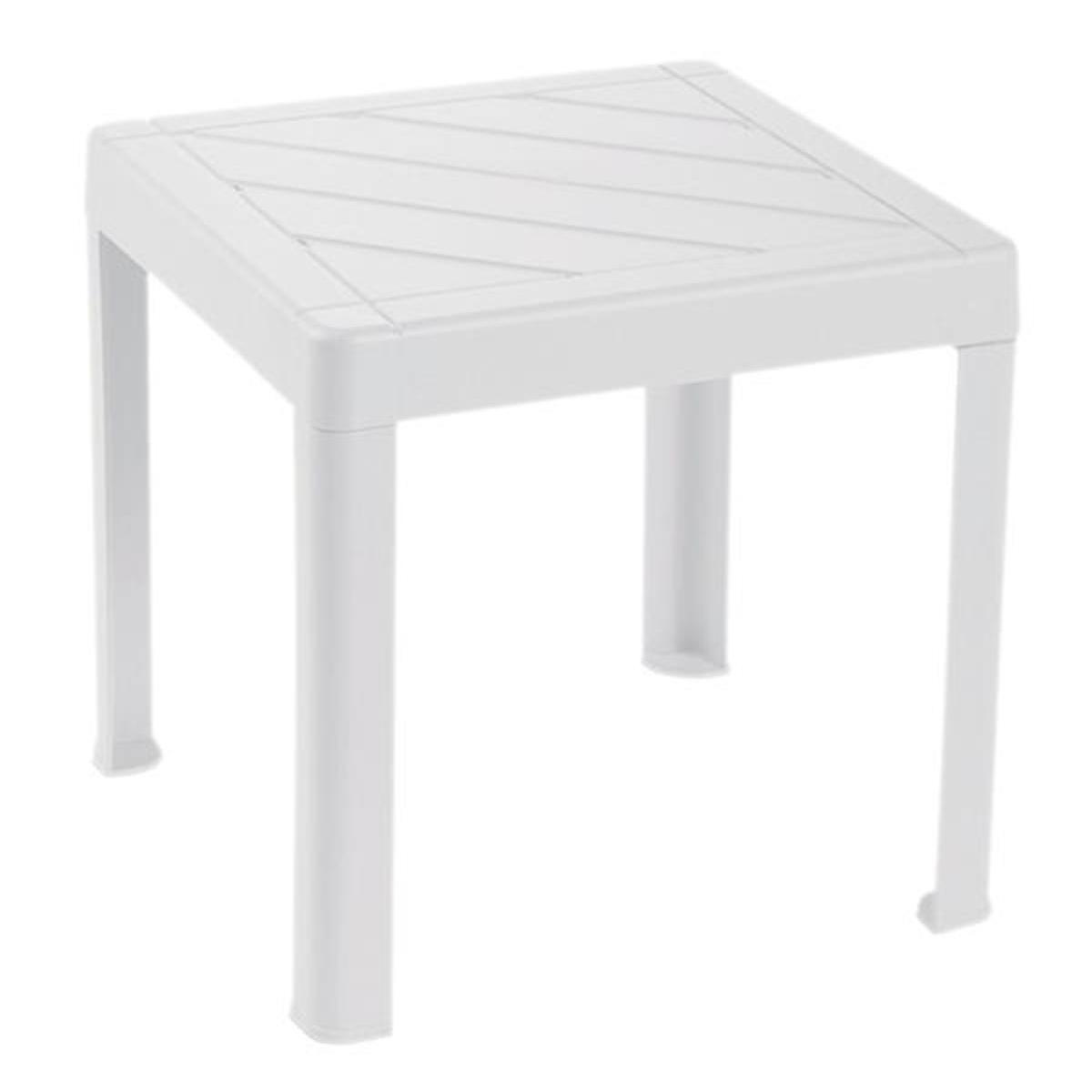 Table basse - 39 x 39 x H 38 cm - Blanc