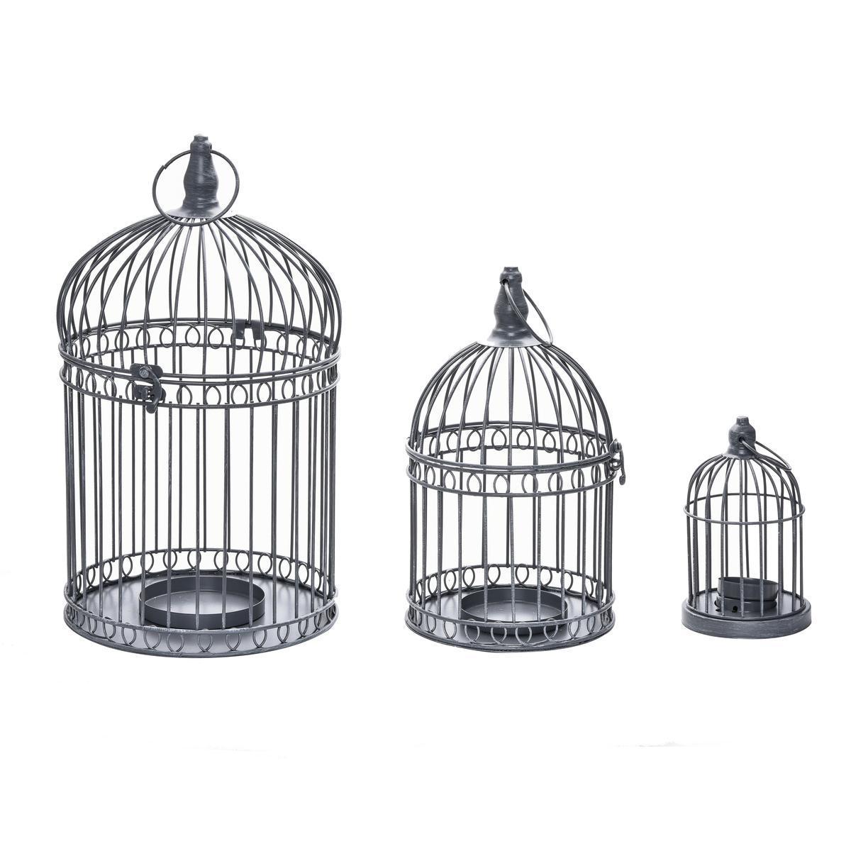 Lanterne cage - Différents formats - Gris
