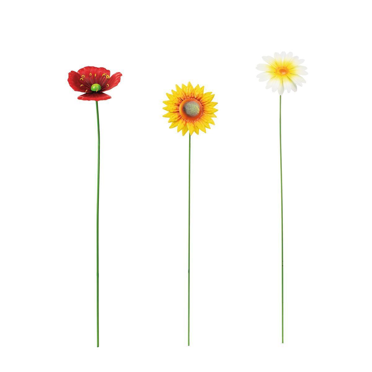 Fleur sur pique - H 60 cm - Différents coloris - MOOREA