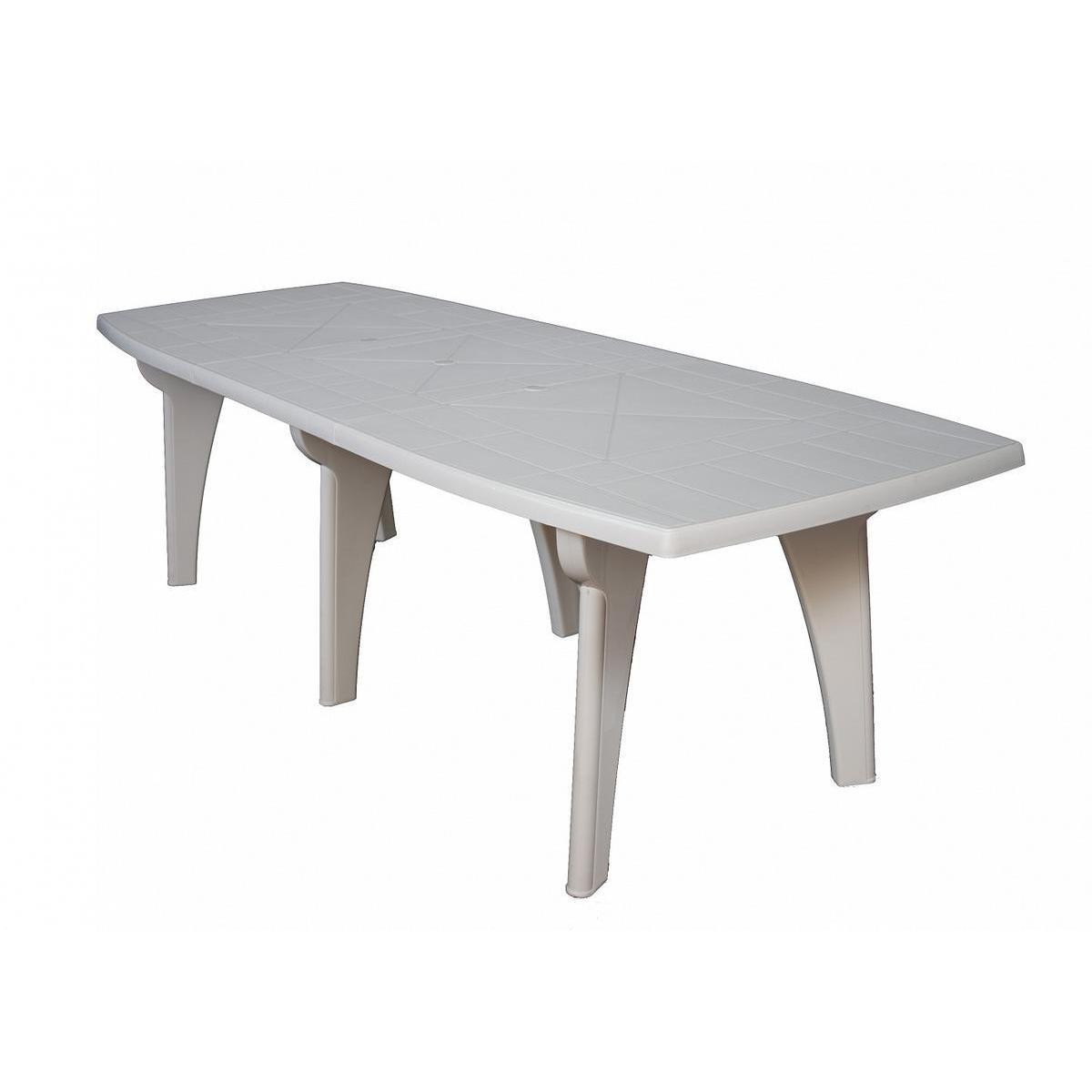 Table extensible - 180 à 250 x 90 x H 72 cm - Blanc