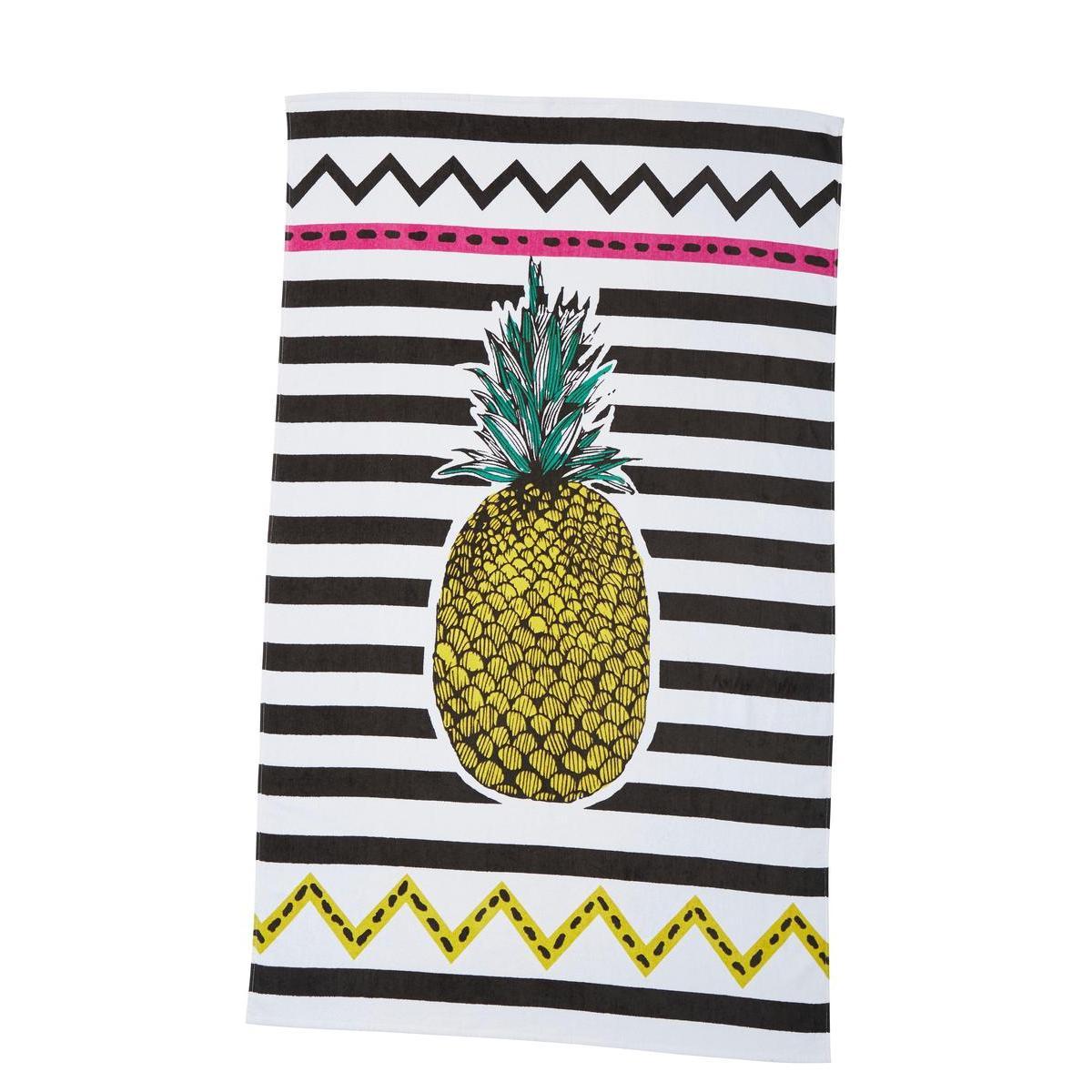 Serviette de plage ananas - 150 x 70 cm