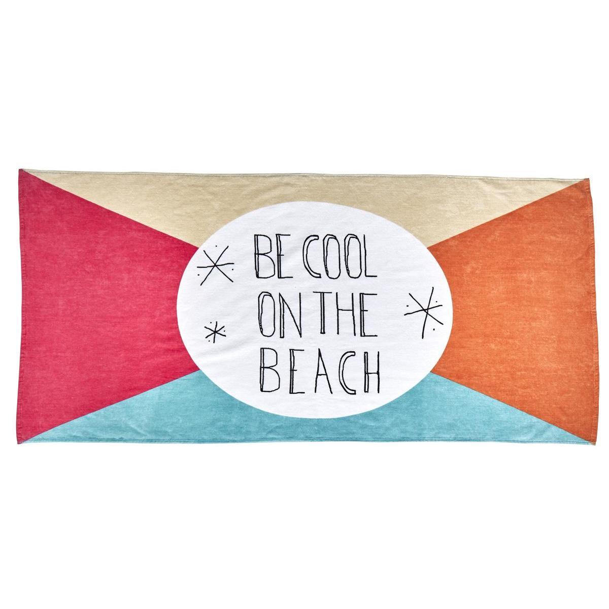 Serviette de plage - 150 x 70 cm - Multicolore