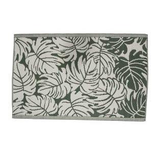 Tapis feuilles - 100 x 150 cm - Noir