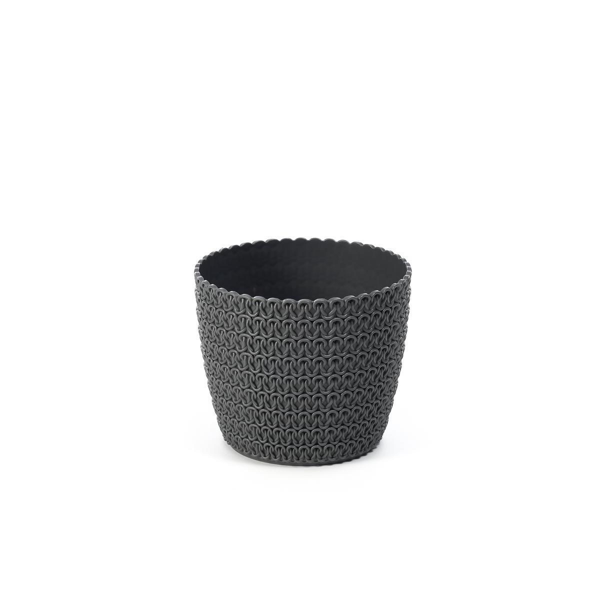 Mini-pot Jersey - ø 11 x H 9 cm - Gris anthracite - Différents coloris