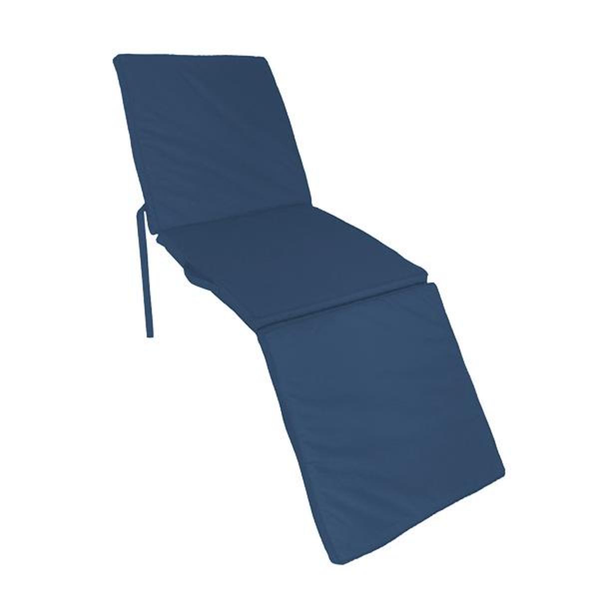 Coussin bain de soleil - 60 x 180 cm - Bleu foncé - MOOREA