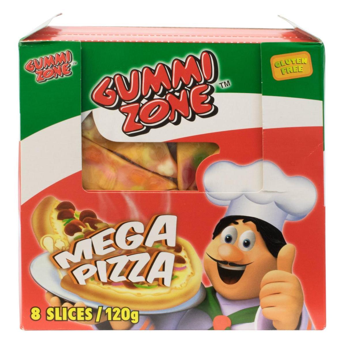 Gummi zone méga pizza - 120 g - L 19 x l 19 cm - Multicolore