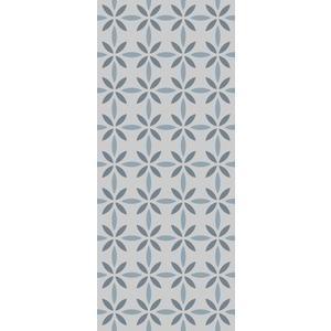 Tapis décoré Bairo - 50 x 120 - Bleu