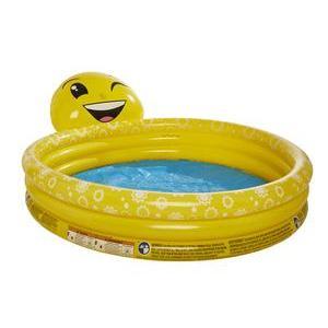 Piscine Smiley - 165 x 144 x 69 cm - Jaune