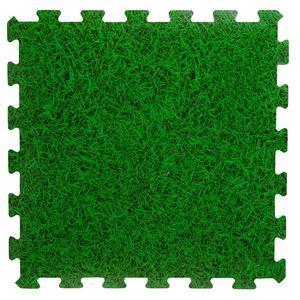 Tapis de sol modulable imitation gazon - 8 dalles de 50 x 50 cm - Vert - INTEX