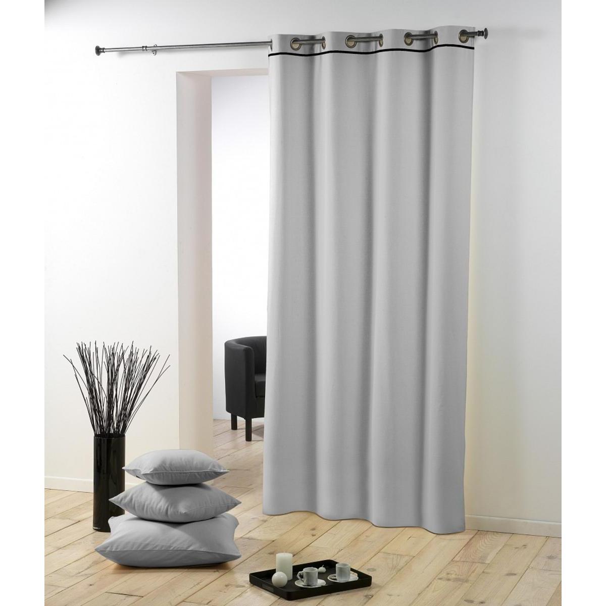 Rideau uni - L 240 x l 140 cm - Gris