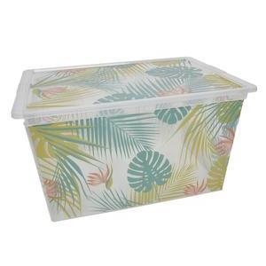 Boîte de rangement plastique Jungle - 50 L - Multicolore
