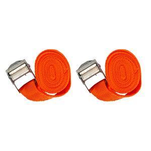 2 sangles d'attache - 2.50 m x 2 cm - Orange