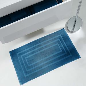 Tapis de bain - L 85 x l 50 cm - Différents coloris - Bleu pétrole