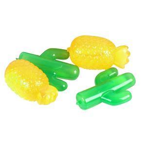 12 glaçons réutilisables - 3 x 1.5 cm - Vert, jaune