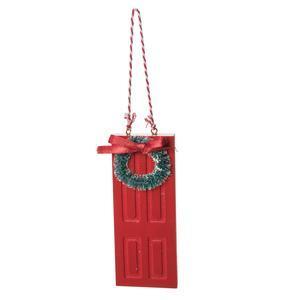Suspension porte traditionnelle - 5 x 13 x 2 cm - Rouge, vert