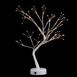 Arbrisseau lumineux à poser 108 micro-LEDs - ø 12 x H 60 cm - Blanc chaud